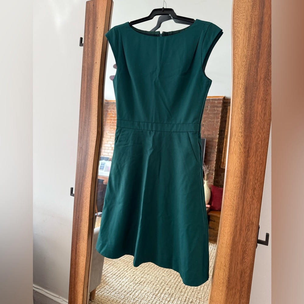J Crew Wool Emerald dress